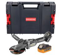 Procraft Industrial AG125Cbb Meuleuse d'angle sans fil à tête plate 20 V 125 mm Brushless + 1x batterie 4,0 Ah + boîte à outils RHINO - sans chargeur