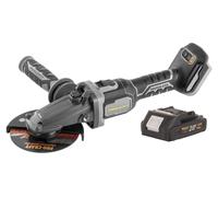 Procraft Industrial AG125Cbb Meuleuse d'angle sans fil à tête plate 20 V 125 mm Brushless + 1x batterie 2,0 Ah - sans chargeur