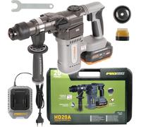 Procraft Industrial HD20A Marteau perforateur sans fil 20 V 3,8 J Brushless + 1x batterie 4,0 Ah + chargeur + coffret