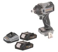Procraft Industrial IW550Abb hoc sans fil 20 V 550 Nm 1/2" + 2x batterie 2,0 Ah + chargeur