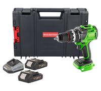 Procraft PA18ProBL-BB Perceuse-visseuse à percussion sans fil 20 V 180 Nm Brushless + 2x batterie 2,0 Ah + chargeur + boîte à outils RHINO