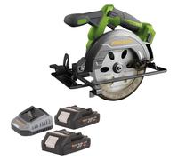 Procraft PCA32-BB Scie circulaire portative sans fil 20 V 165 mm Brushless + 2x batterie 2,0 Ah + chargeur