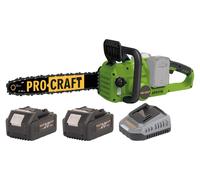 Procraft PCA42/2 tronçonneuse à chaîne sans fil 40 V ( 2x 20 V ) 406 mm Brushless + 2x batterie 4,0 Ah + chargeur
