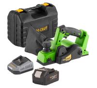 Procraft PE20BLbb Rabot sans fil 20 V 82 mm Brushless + 1x batterie 4,0 Ah + chargeur + coffret