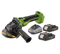 Procraft PGA22-BB Meuleuse d'angle sans fil 20 V 125 mm Brushless + 2x batterie 2,0 Ah + chargeur