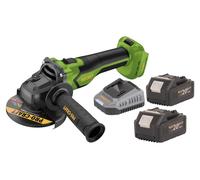 Procraft PGA22-BB Meuleuse d'angle sans fil 20 V 125 mm Brushless + 2x batterie 4,0 Ah + chargeur