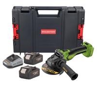Procraft PGA22-BB Meuleuse d'angle sans fil 20 V 125 mm Brushless + 2x batterie 4,0 Ah + chargeur + RHINO Toolcase