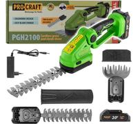 Procraft PGH2100 Ciseaux à gazon et à arbustes Accu