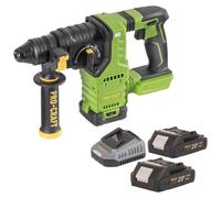 Procraft PHA30bb Marteau perforateur sans fil 20 V 2,8 J SDS plus Brushless + 2x batterie 2,0 Ah + chargeur