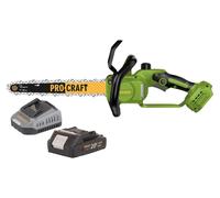 Procraft PKA33-BB Tronçonneuse à chaîne sans fil 20 V 304 mm Brushless + 1x batterie 2,0 Ah + chargeur