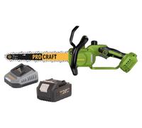 Procraft PKA33-BB tronçonneuse à chaîne sans fil 20 V 304 mm Brushless + 1x batterie 4,0 Ah + chargeur