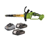 Procraft PKA33-BB Tronçonneuse sans balais 20 V 304 mm | 2 batteries 2,0 Ah, chargeur