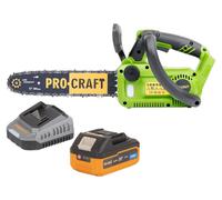 Procraft PKA42Libb tronçonneuse à chaîne sans fil 20 V 304 mm Brushless + 1x batterie 4,0 Ah + chargeur