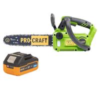 Procraft PKA42Libb Tronçonneuse à chaîne sans fil 20 V 304 mm Brushless + 1x batterie 4,0 Ah - sans chargeur