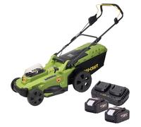 Procraft PLM22bb Tondeuse à gazon sans fil 40 V ( 2x 20 V ) 430 mm Brushless + 2x batterie 8,0 Ah + chargeur