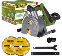 Procraft PM2500-230 Rainureuse à mur 1700 Watt 45 mm + 2x disque à tronçonner