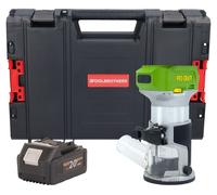 Procraft POB24bb Fraiseuse multifonctions sans fil 20 V 6 / 8 mm Brushless + 1x batterie 4,0 Ah + boîte à outils RHINO - sans chargeur