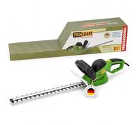 Procraft PT750 Taille-haie 750 W Longueur de coupe 610 mm | Épaisseur de coupe : 24 mm. Entraînement électrique par câble