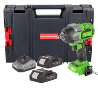 Procraft PWA36bb hoc sans fil 20 V 850 Nm 1/2" Brushless + 2x batterie 2,0 Ah + chargeur + RHINO Toolcase