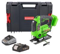 Procraft ST22 Scie sauteuse sans fil 20 V 80 mm Brushless + 1x batterie 2,0 Ah + chargeur + boîte à outils RHINO