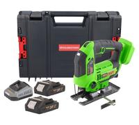 Procraft ST22 Scie sauteuse sans fil 20 V 80 mm Brushless + 2x batterie 2,0 Ah + chargeur + boîte à outils RHINO