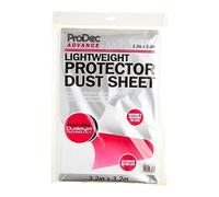 ProDec Advance Bâche légère non tissée 3,2 m x 3,2 m anti-poussière et imperméable pour couvrir et protéger les sols et le mobilier des éclaboussures et projections pendant les travaux de peinture