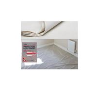ProDec Advance Bâche Protector 3,6 m x 3,6 m en coton imperméable pour protéger de la peinture les sols et le mobilier, absorbe les liquides sans transpercer, pros et particuliers, réutilisable
