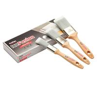 ProDec Advance Ice Fusion Lot de 3 pinceaux Professionnels, Fibres synthétiques pour émulsions, peintures Brillantes et satinées sur Murs, plafonds, Bois et métal