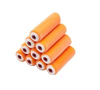 ProDec Advance Lot de 10 mini-rouleaux floqués 100 mm, métal | finition ultra lisse avec peintures brillantes et satinées sur plinthes, rebords de fenêtre, portes à panneaux, placards