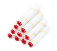 ProDec Advance Lot de 10 mini-rouleaux microfibre 100 mm poils courts, finition lisse avec émulsion, peintures brillantes, satinées, vernis, lasure, sur mur, plafond, plinthe, rebord de fenêtre, porte