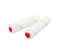 ProDec Advance Lot de 2 mini-rouleaux microfibre 100 mm poils courts, finition lisse avec émulsion, peintures brillantes, satinées, vernis, lasure, sur mur, plafond, plinthe, rebord de fenêtre, porte