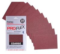 ProDec Advance Papier abrasif Advance, 10 feuilles, grain grossier Proflex, ultra flexible et résistant aux fissures, résistant aux fissures, pour le ponçage du bois, 9 x 5,5 pouces, 230 x 140 mm