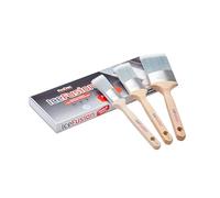 ProDec Advance Pinceau synthétique Advance, 3 pièces, angle de fusion ovale, pour peindre avec des peintures en émulsion, brillantes ou satinées, idéal pour les plinthes
