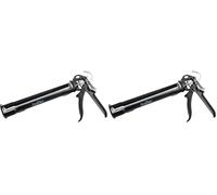 ProDec Advance Pistolet à calfeutrer rotatif robuste pour cartouches, produits d’étanchéité, silicone, adhésifs - Applicateur pro convient aux produits haute viscosité (Lot de 2)
