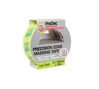 ProDec Advance Ruban de masquage Precision Edge 36 mm x 50 m multi-surfaces peu collant pour lignes nettes sans coulure de peinture pour surfaces intérieures compatible avec toutes les peintures