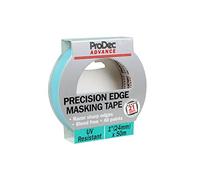 ProDec Advance Ruban de masquage UV Precision Edge 24 mm x 50 m multi-surfaces résistant aux UV pour des lignes nettes sans coulure de peinture pour surfaces intérieures et extérieures