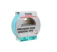 ProDec Advance Ruban de masquage UV Precision Edge 36 mm x 50 m multi-surfaces résistant aux UV pour des lignes nettes sans coulure de peinture pour surfaces intérieures et extérieures