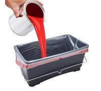 ProDec Lot de 10 revêtements de peinture en plastique recyclé de 25 litres de pour des changements de couleur de peinture rapides, sans dégâts et sans eau, faciles à nettoyer, sabots compatibles