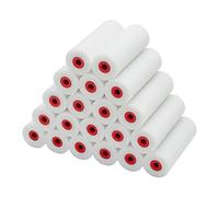 ProDec Lot de 20 mini-rouleaux mousse haute densité 100 mm, finition lisse avec peinture brillante/satinée sur plinthe, rebord de fenêtre, porte à panneaux, placards, métal, etc