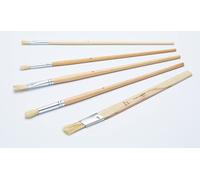 ProDec Lot de 5 pinceaux Divers, retouches | pour application précise, travaux de détail, encadrements de fenêtre, angles, espaces étroits, tous types de peinture