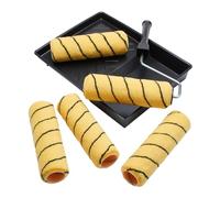 ProDec Lot de 7 articles 225 mm x 38 mm, 5 rouleaux tissés poils moyens