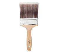 ProDec Premier Pinceau Professionnel, Fibres synthétiques pour Une Finition Lisse avec Les émulsions, peintures Brillantes et satinées sur Murs, plafonds, Bois et métal, 100 mm