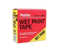 ProDec Ruban de signalisation de peinture fraîche jaune et noir 60 mm x 200 m non adhésif pour signaler les espaces fraîchement peints, fourni dans un distributeur