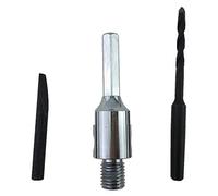 PRODIAMANT Adaptateur hexagonal M16 inclus foret de centrage et coin éjecteur pour forets cylindriques, trépans et scies cloche.