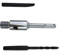 PRODIAMANT Adaptateur SDS-Plus vers M16 avec foret de centrage et cale d’éjection pour carottes et couronnes de forage