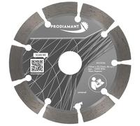 PRODIAMANT Disque à tronçonner diamanté 115 x 22,2 mm 10mm Segment professionnel béton, pierre, brique, universel 115mm