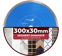 PRODIAMANT Disque à tronçonner diamanté Carrelage professionnel 300 mm x 30/25,4 mm F702 ProRim pas d'éclats pour les carreaux émaillés Grès cérame et pierre naturelle