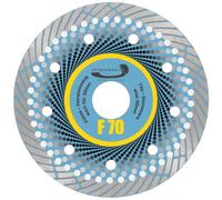 PRODIAMANT Disque à tronçonner diamanté professionnel de qualité supérieure F70 extra fin 115 mm x 22,2 mm pour carreaux de terrasse jusqu'à 3 cm