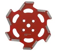 PRODIAMANT Disque abrasif diamanté 250 mm 19 mm Rouge - Pour béton industriel très dur longue durée de vie K16/20 12 segments Ponceuse de sol professionnelle