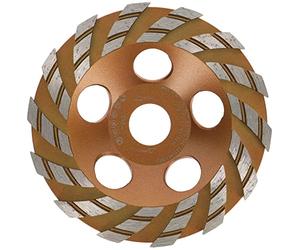 PRODIAMANT Disque abrasif diamanté TurboSpeed+ de qualité supérieure - 125 mm x 22,2 mm - Pour béton, maçonnerie, pierre